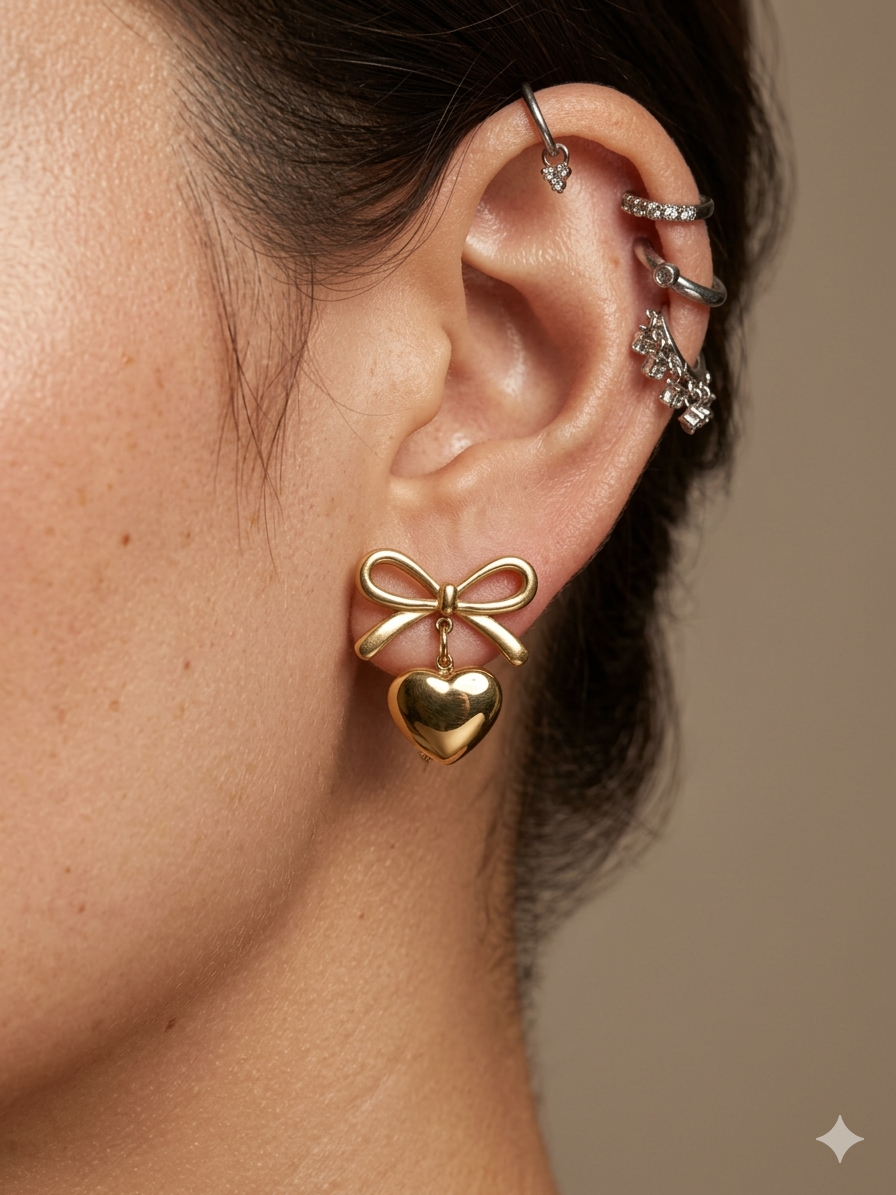 Heart earrings